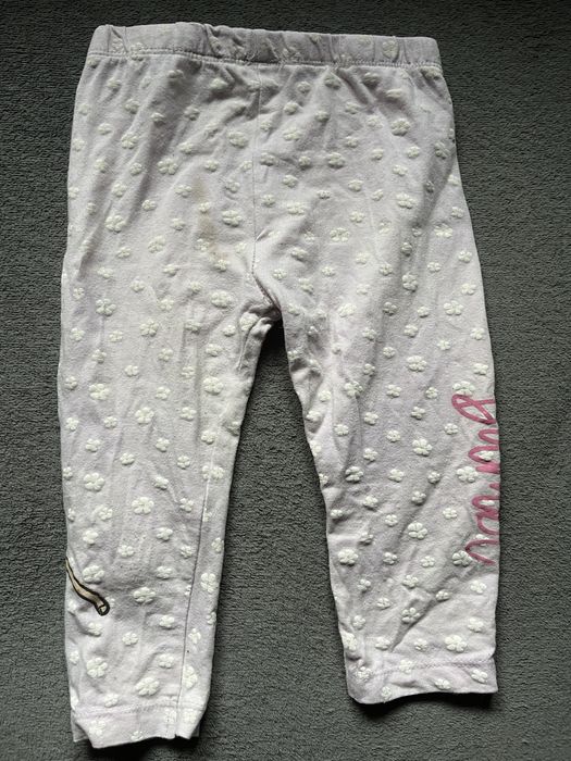 Liliowe legginsy niemowlęce Pepco r.86