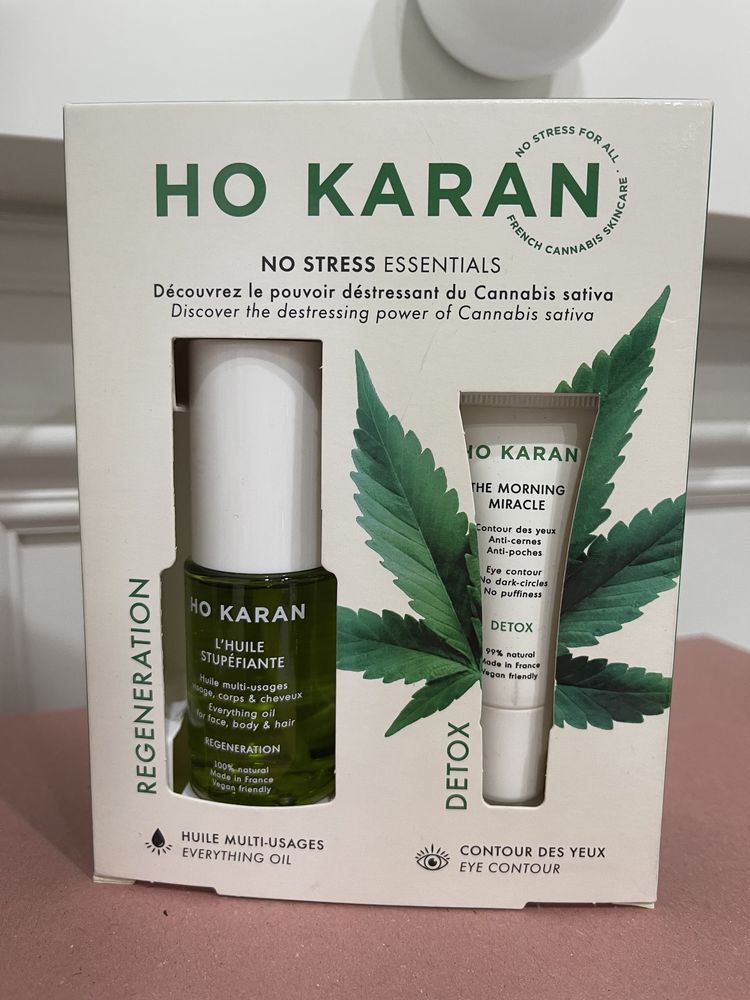 HO Karan No Stress Essentials olejek do twarzy + krem pod oczy