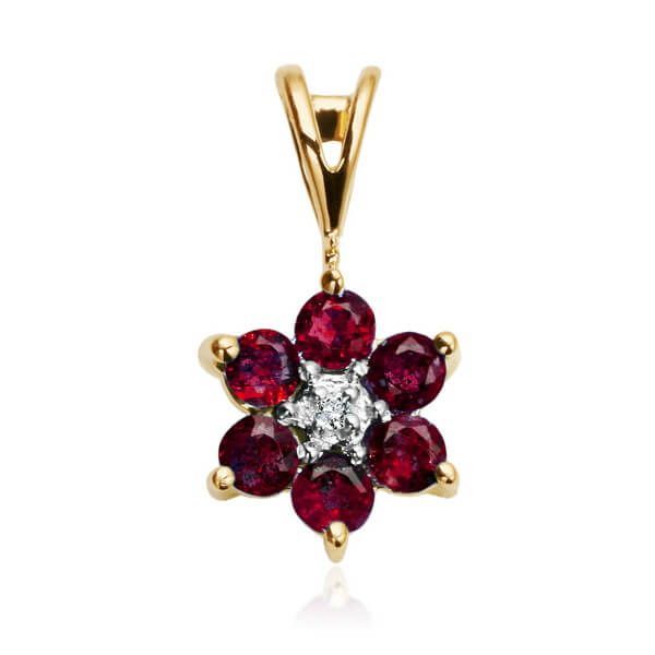 Złoty wisiorek Staviori z diamentem