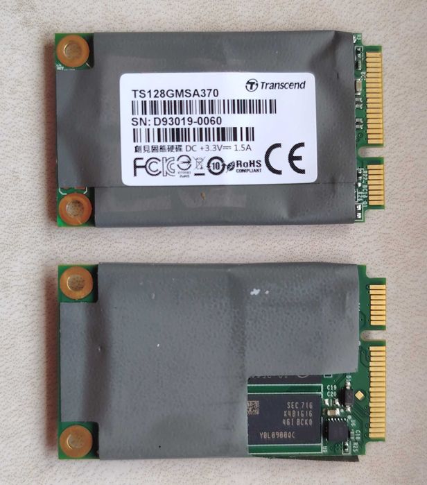 SSD диски mSATA/M.2 SATA/NVMe 2242/2280 на 128/256 ГБ в асортименті