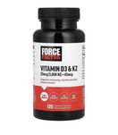 Force Factor Вітамін D3+К2 1000+45 мг 120 капсул