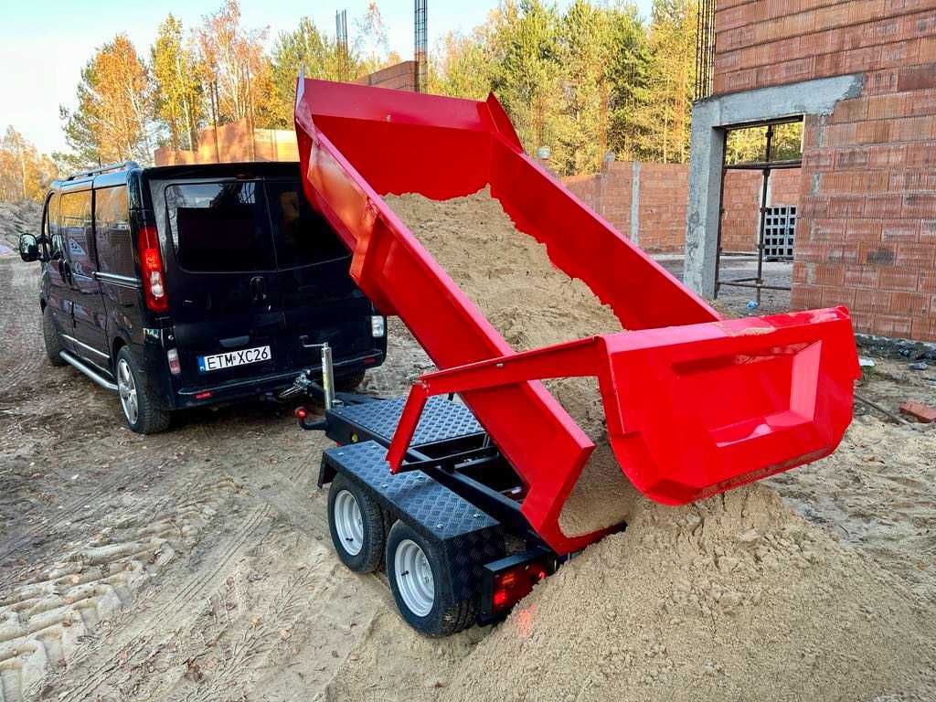 Przyczepka wywrotka do samochodu osobowego Hydrauliczna rejestracja