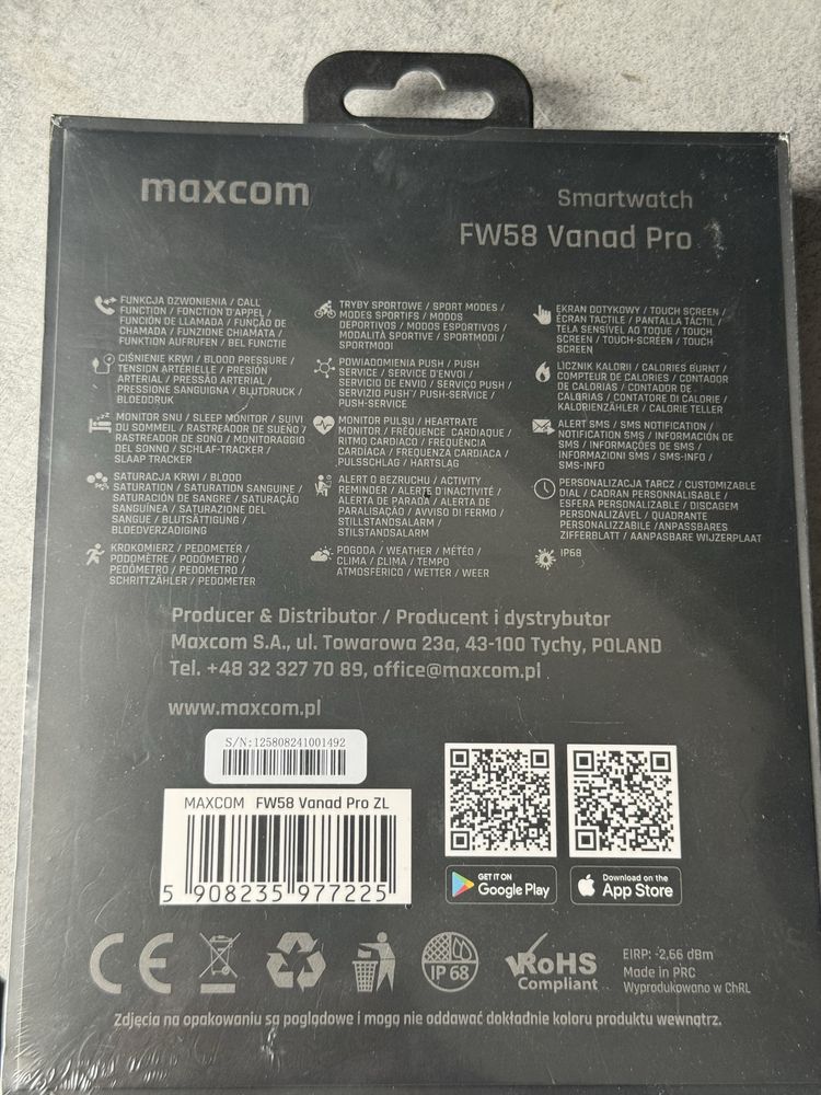 Smartwatch Maxcom Vanad Pro złoty
