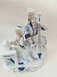 Figurka porcelanowa Rococo muzykanci