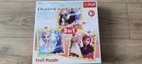 Puzzle Kraina Lodu 2 Trefl Frozen II Elsa Anna 3+ 3w1