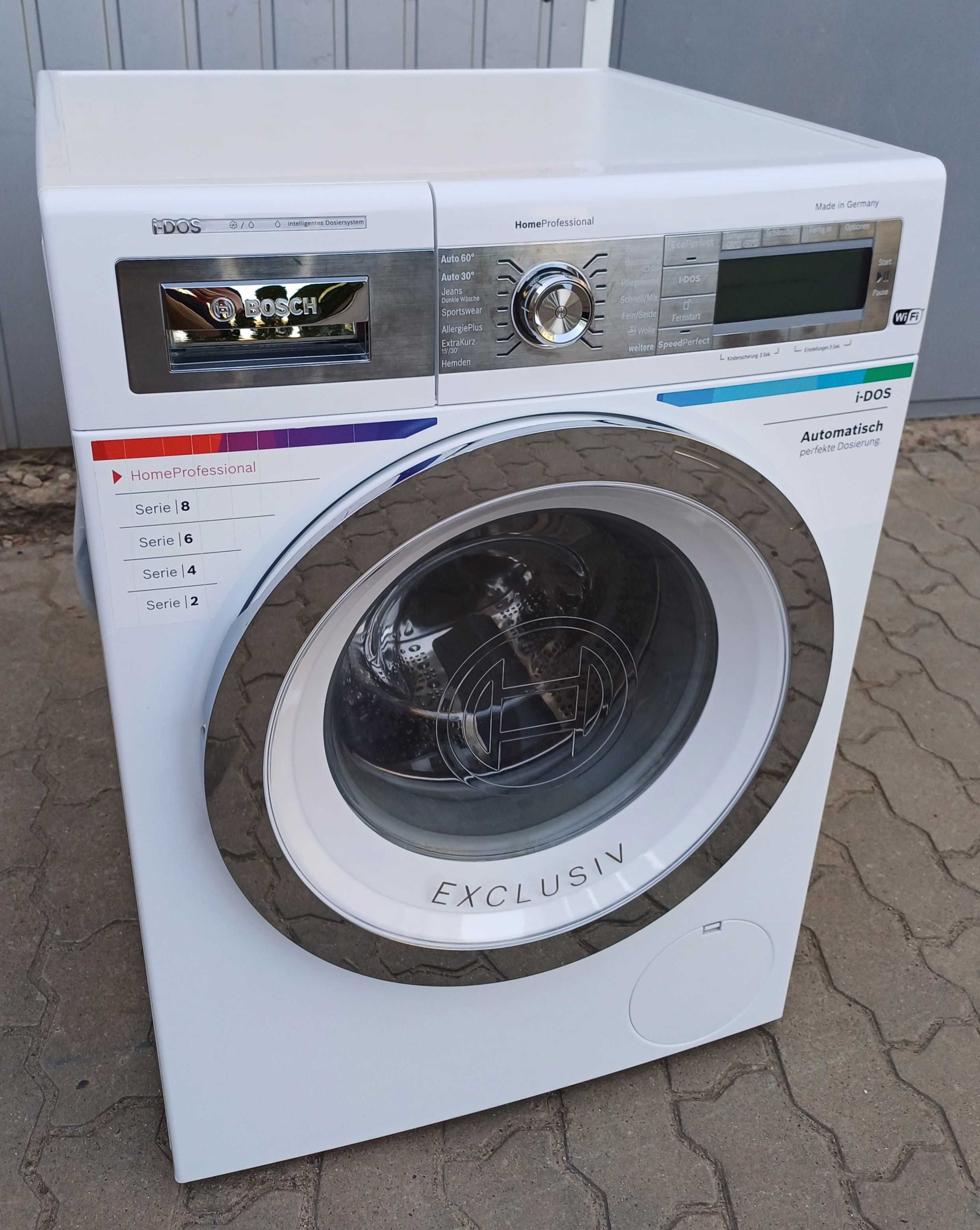 Стиральная машина Bosch Home Profesional 9кг i-Dos 4D Wash syst Wi-Fi