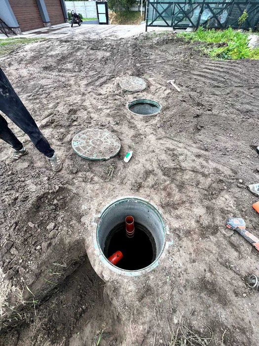 Септик під ключ, вигрібна яма, дренажні поля, каналізація