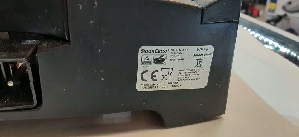 Gril Silver Crest STGG 1800 A-2 --- Komis Madej Gorlice ---