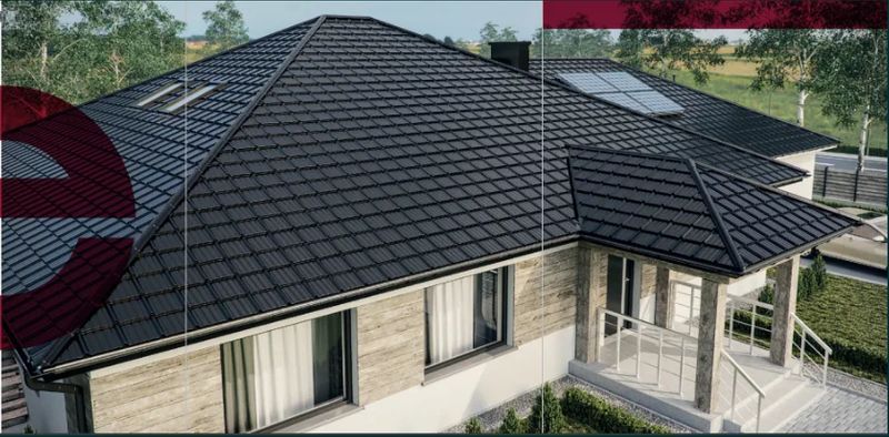 Blachodachówka 2-moduły ESTIMA Blachotrapez MAT TK RAL 7016