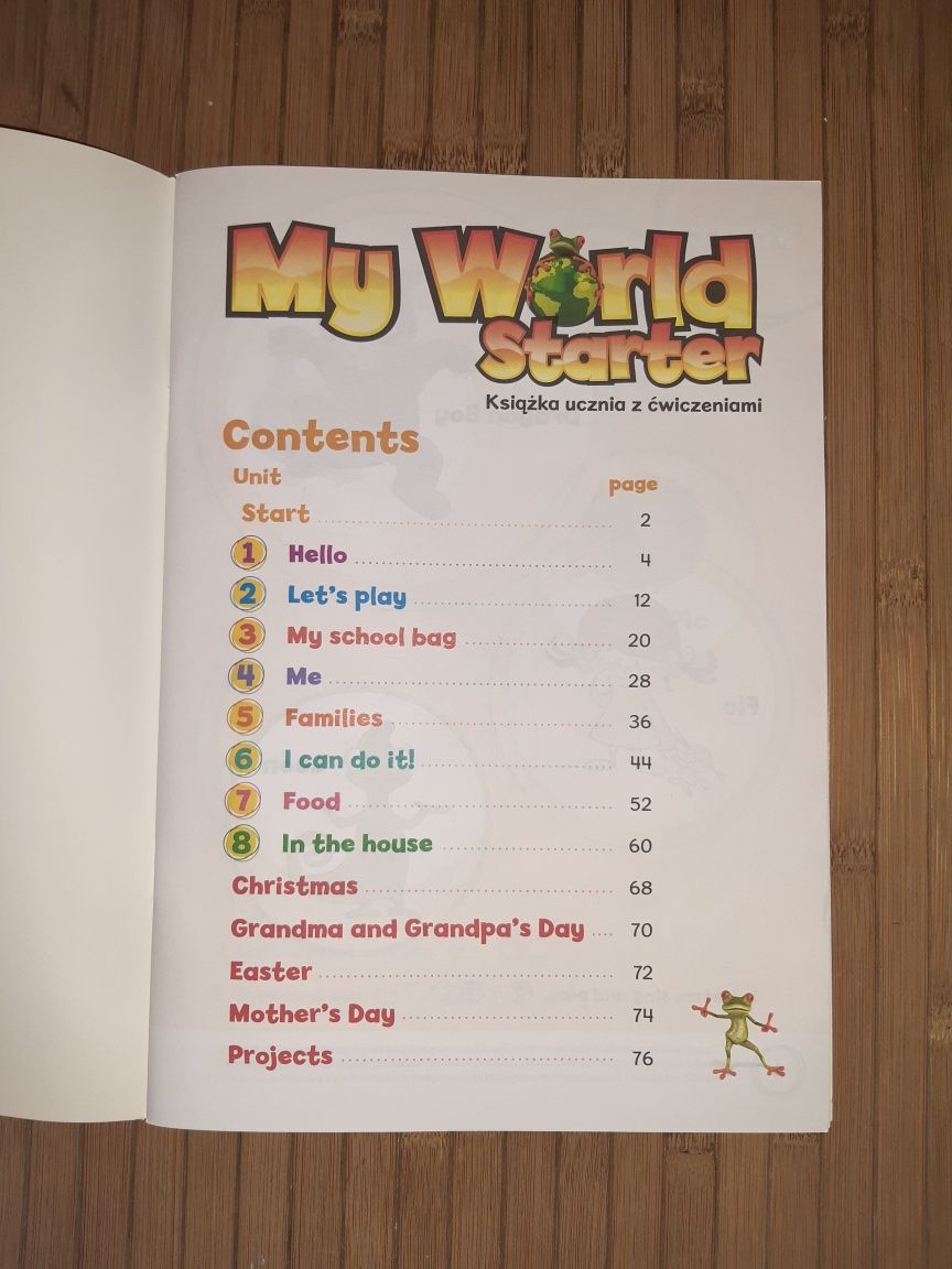 My World starter, książka ucznia z ćwiczeniami