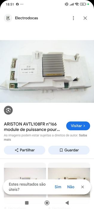 Módulo de máquina roupa