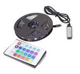 Светодиодная RGB LED лента от USB с пультом (2 метра)