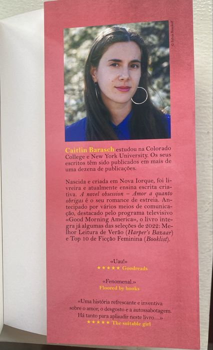 livro “Amor, a quanto obrigas” de Caitlin Barasch