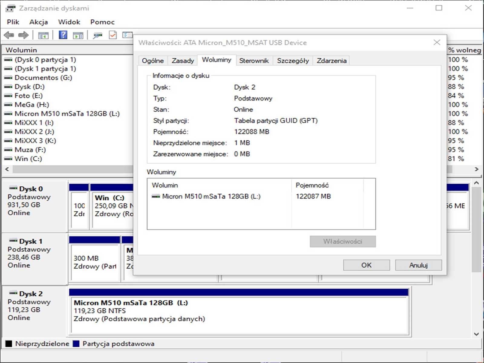 SSD mSaTa 128GB Micron