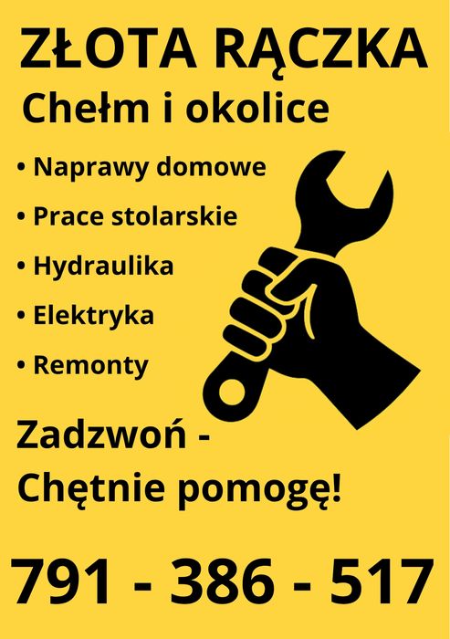 Złota Rączka- remont hydraulik elektryk stolarz monter panele płytki