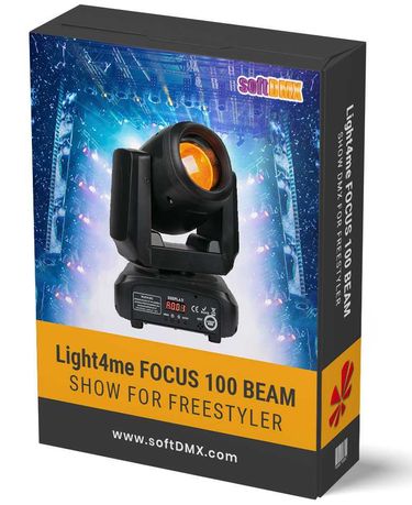 Show Freestyler dla 4x LIGHT4ME FOCUS 100 BEAM