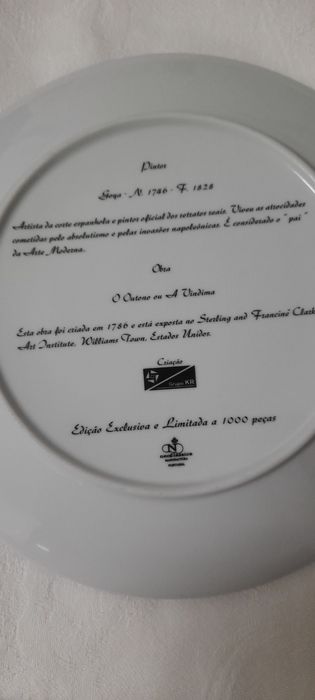 Prato Porcelana de colecção