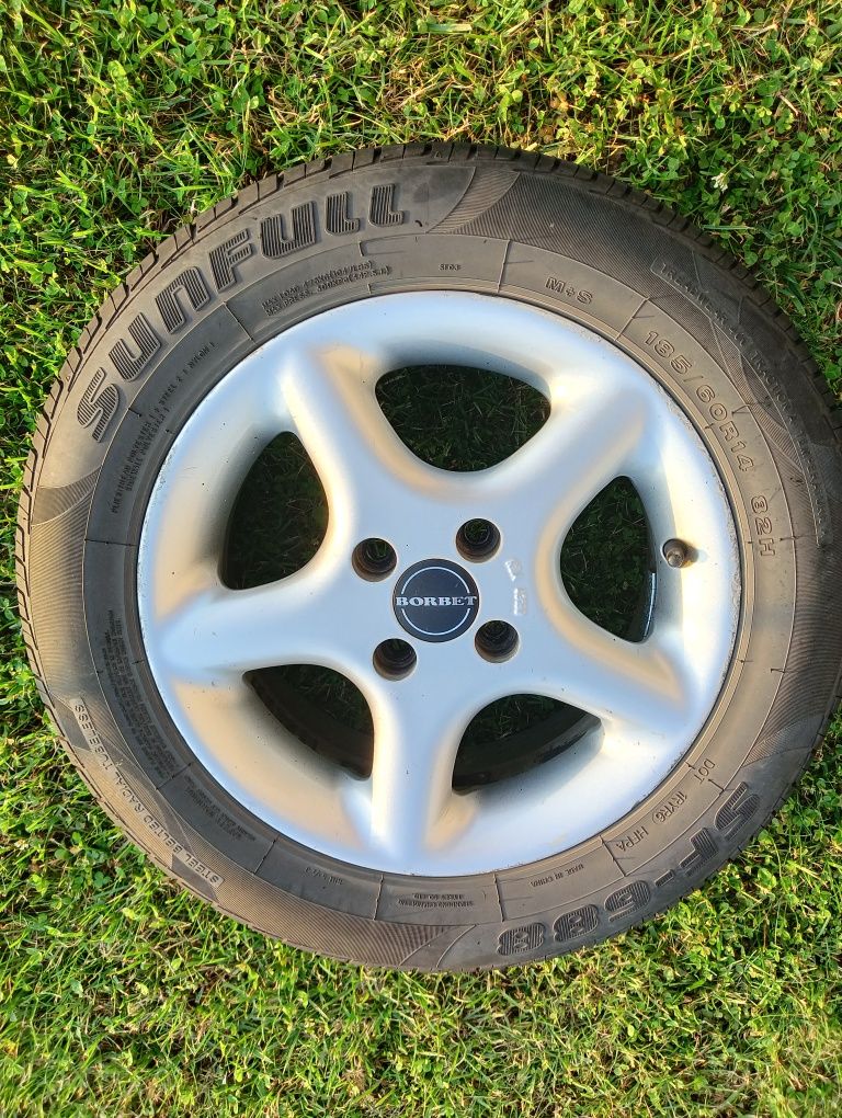 Felgi z oponami 4x100, 185-60 R14