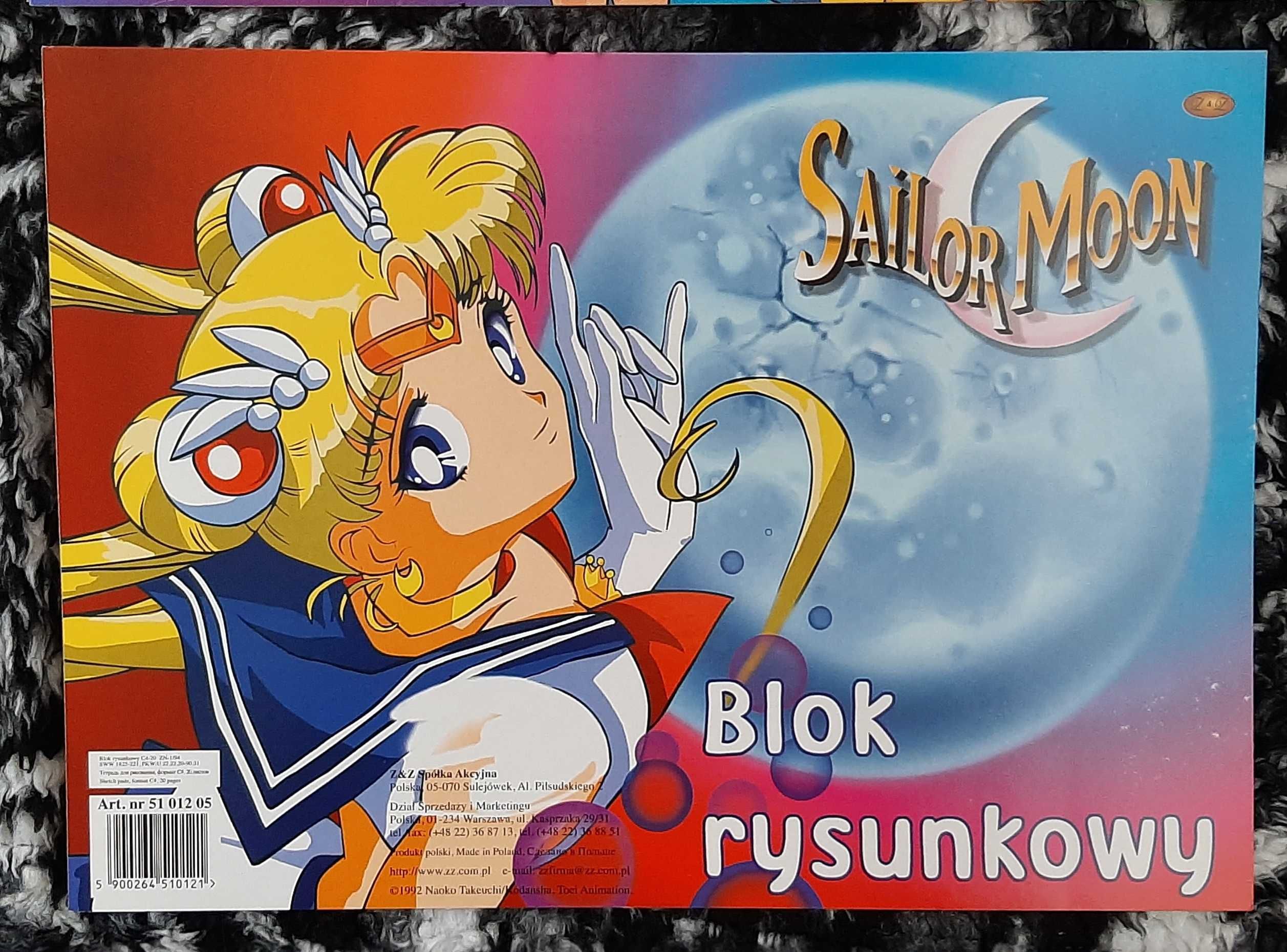 Sailor Moon / Czarodziejka z Księżyca - BLOK RYSUNKOWY A4