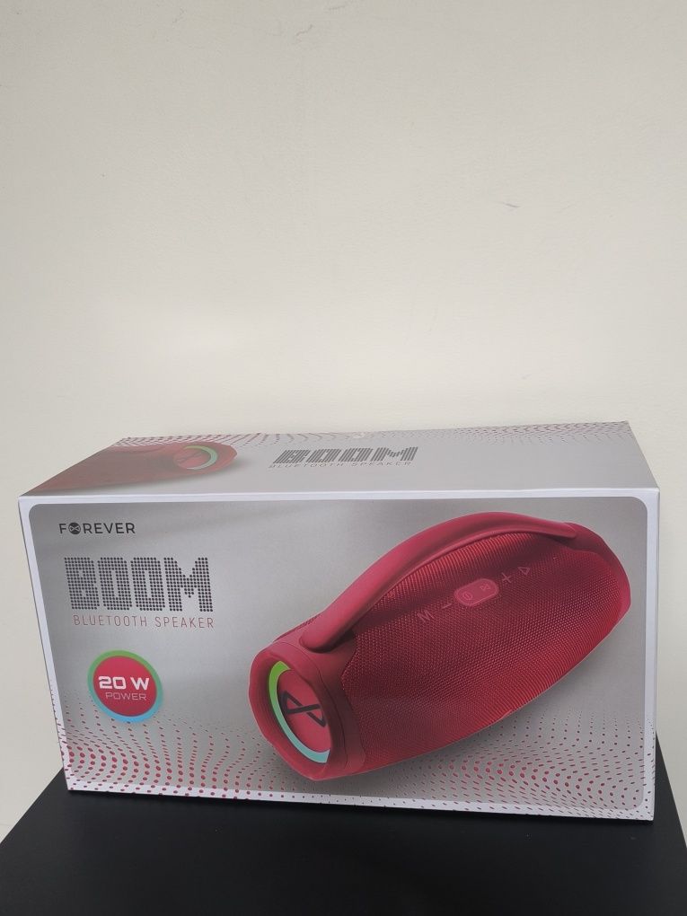 Głośnik forever  boom 20 w bezprzewodowy czerwony