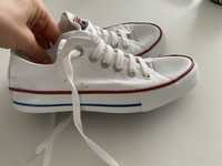 Converse biale trampki 37