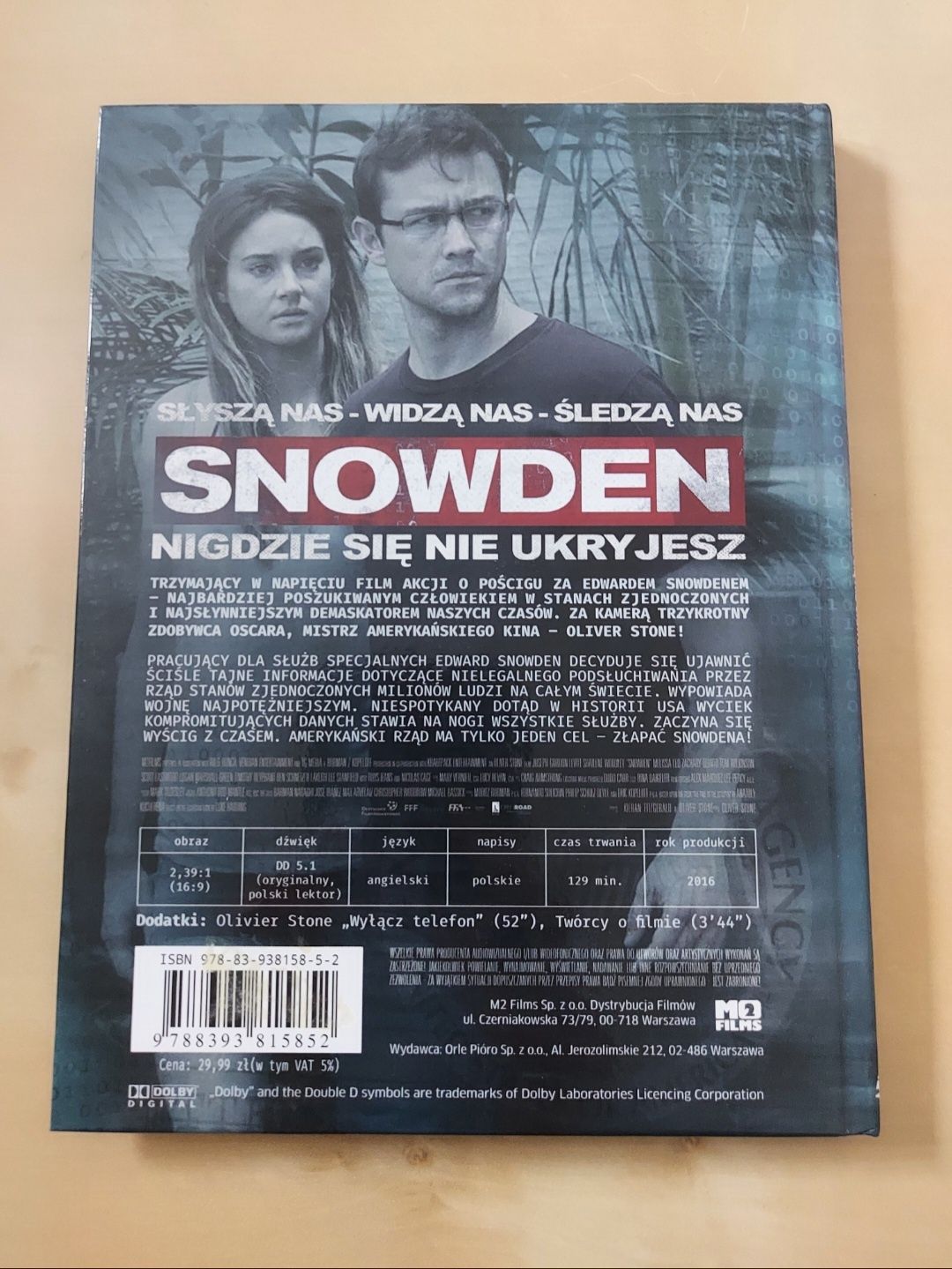 Snowden słyszą widzą śledzą Nas nigdzie się nie ukryjesz DVDfilm akcji