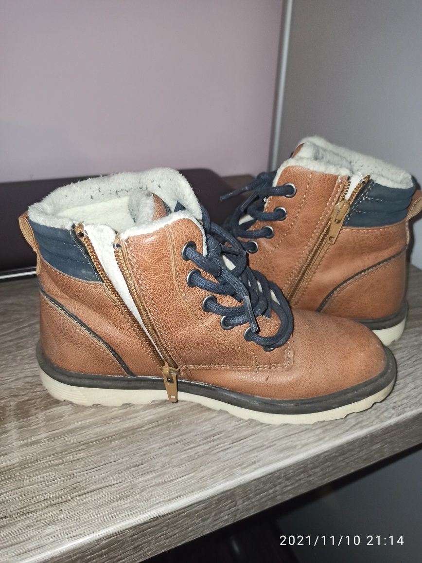 Buty trzewiki zimowe chłopięce r. 33