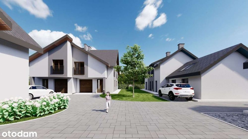 Dom w zabudowie blizniaczej-wybudowany