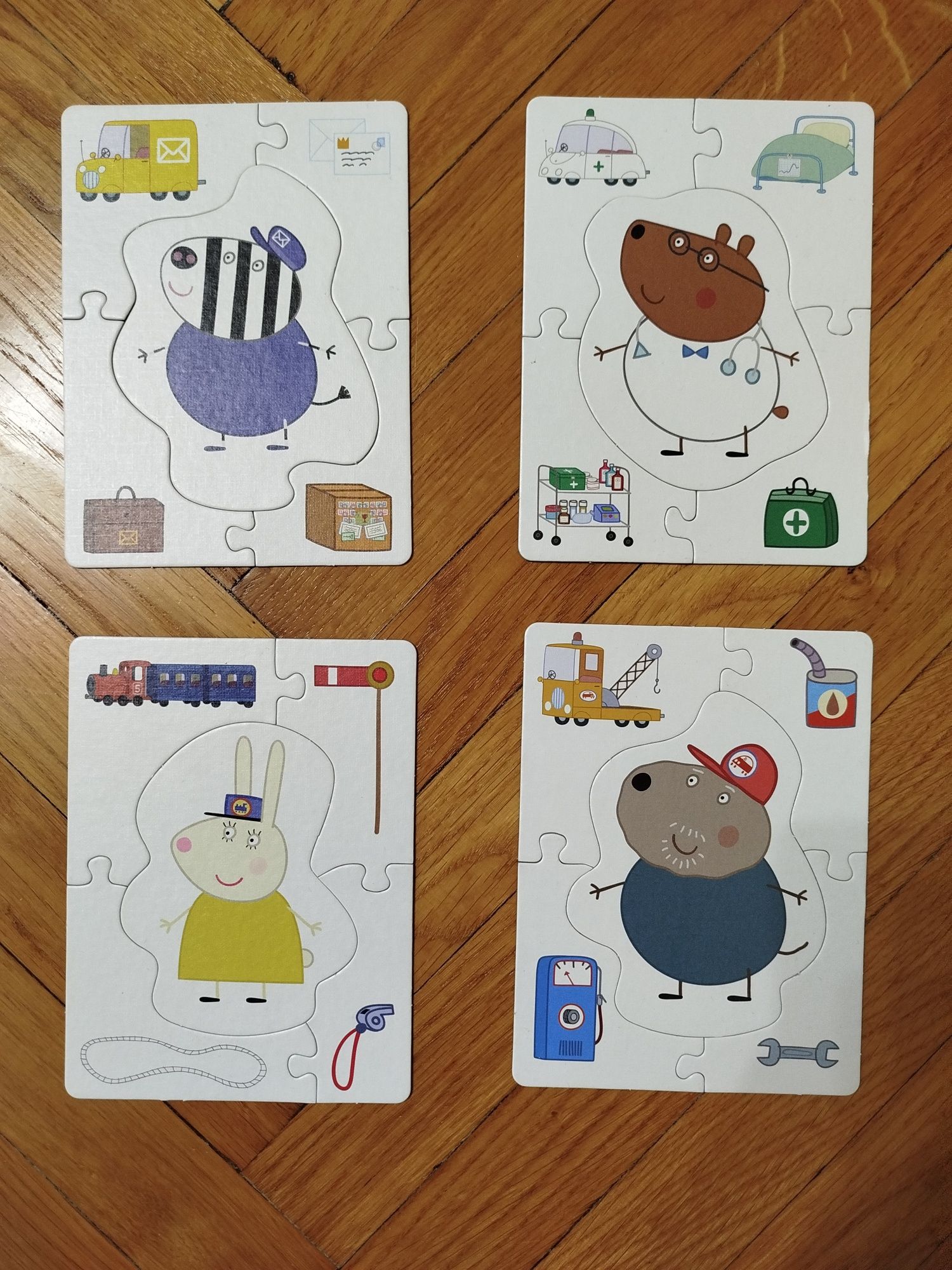 Puzzle 40 elementów 4+ Świnka Peppa Świat Zawodów firma Trefl