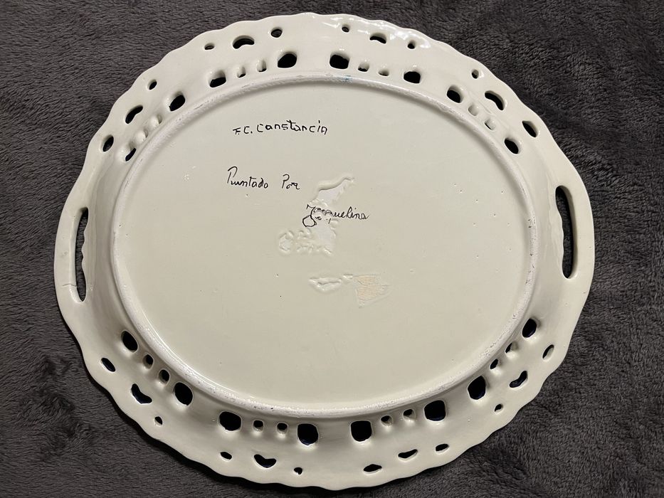 2 Pratos decorativos da Fábrica de Cerâmica de Constância.