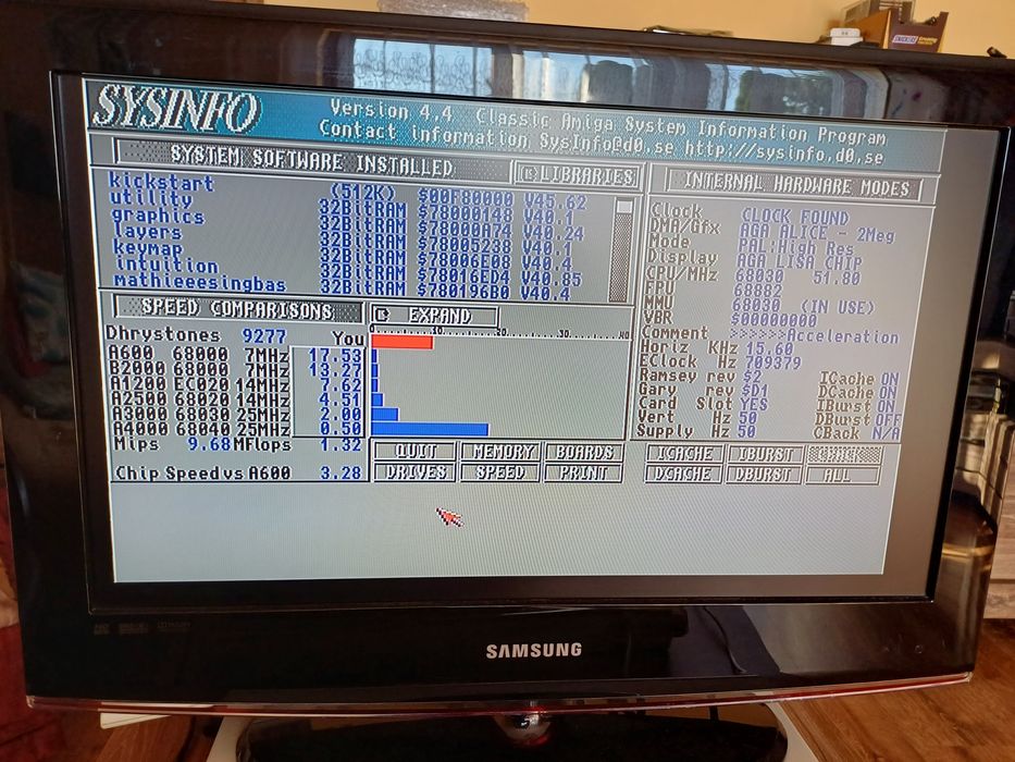 Amiga 1200 karta turbo Blizzard 1230IV 64MB