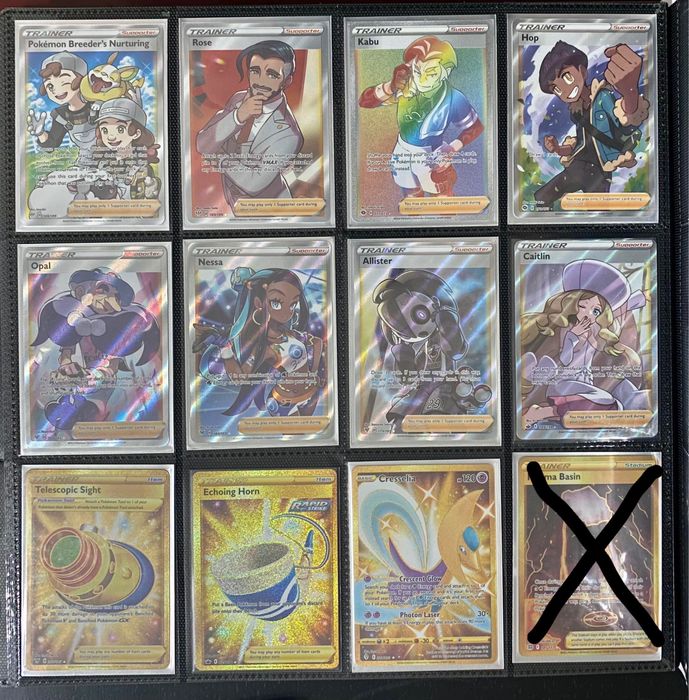 Cartas pokemon trainer e gold
