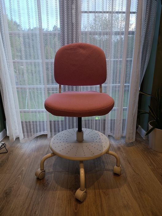 Dziecięce krzesło biurowe, jasnoróżowy IKEA Vimund