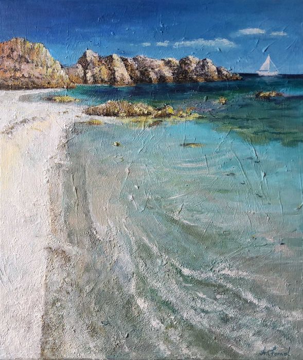 Obraz "Wakacyjne plany", 60x50cm, autor : A. Fornal