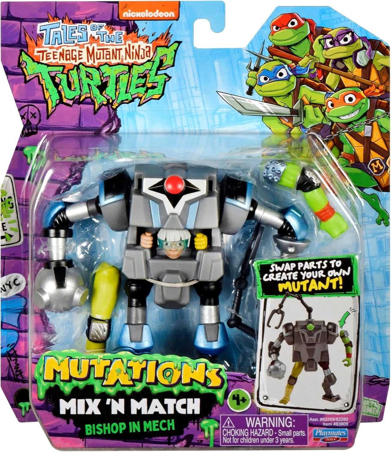 Мутант TMNT Turtles Mutations Mix and Match Bishop Черепашки ніндзя
