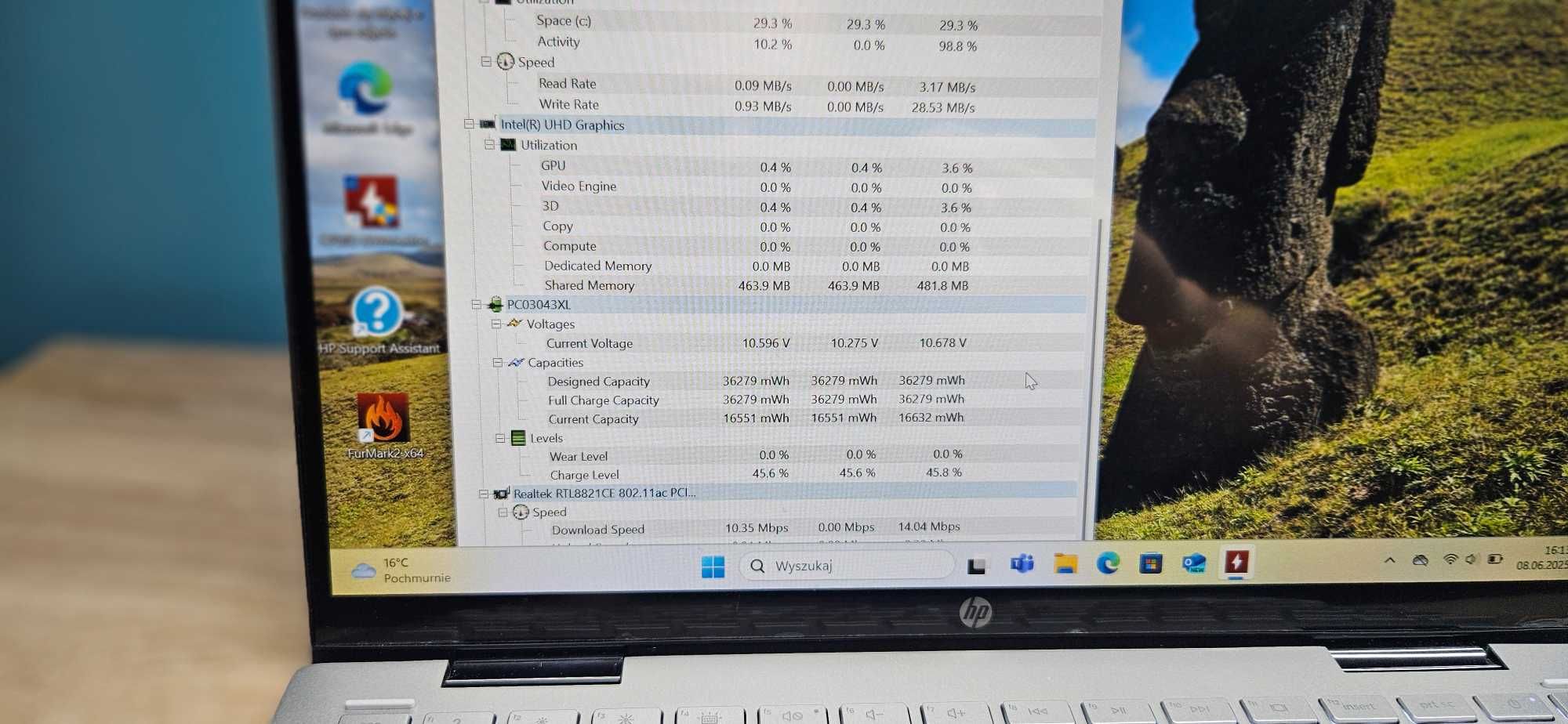 HP Pavilion X360 Konwertowalny 14-DY0XXX i3-1125G4 16GB, 512GB