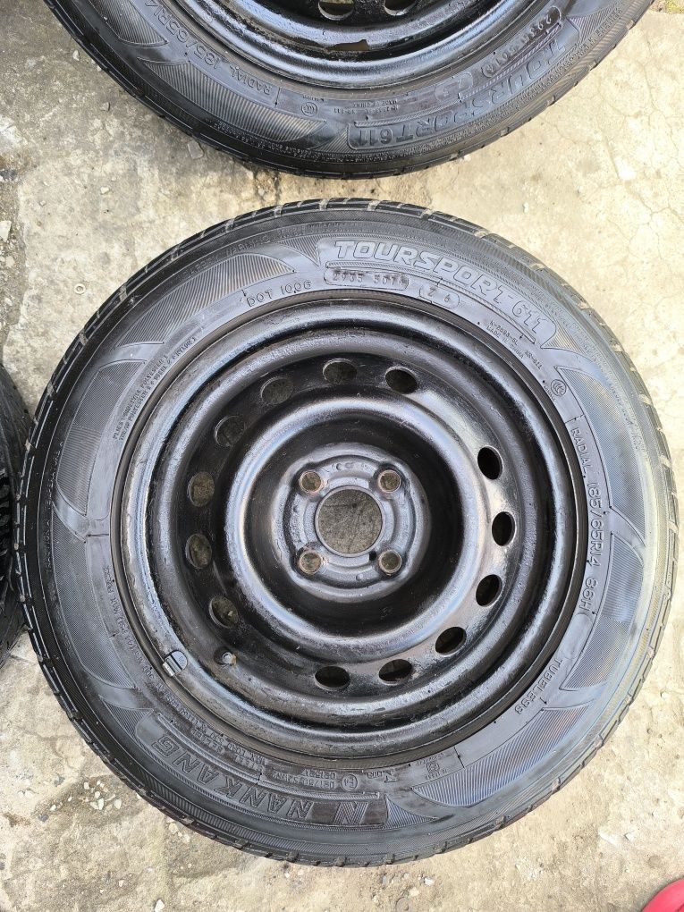 Sprzedam Opony z felgami lato 185/65/14 4x100