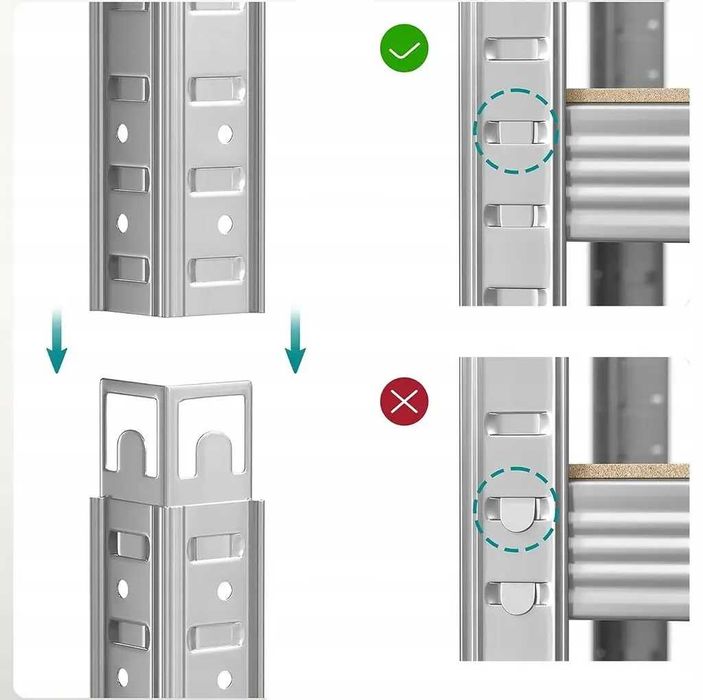 Металевий стелаж 180×90×40  для гаража, підвалу