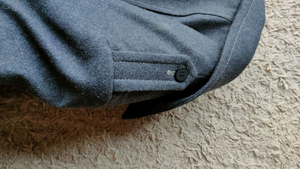 Climber -двубортный зимний шерстяной бушлат куртка пальто мужское б