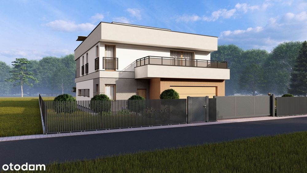 Nowoczesna willa 288 m2 z tarasem na dachu i strefą wypoczynku