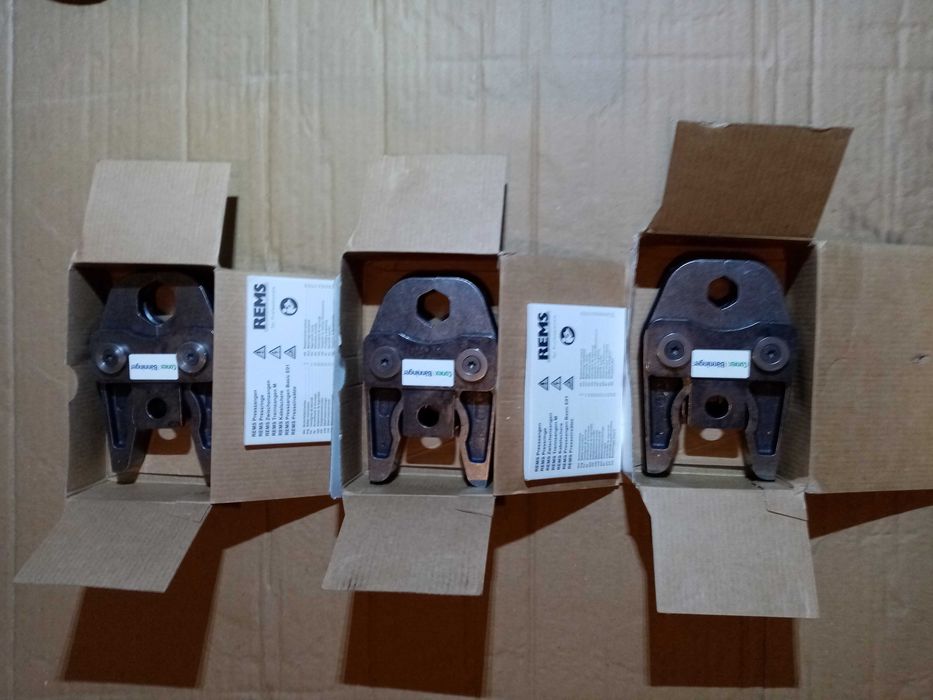 szczęki REMS typ V18 V22 V28 DO MIEDZI NOWE