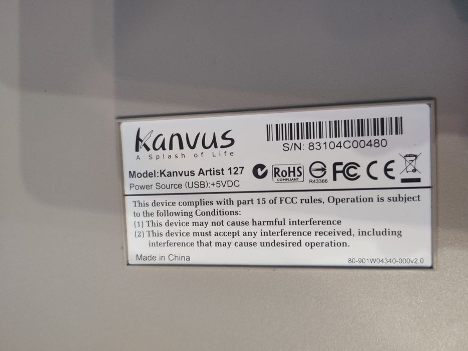 Графічний планшет Kanvus artist 127