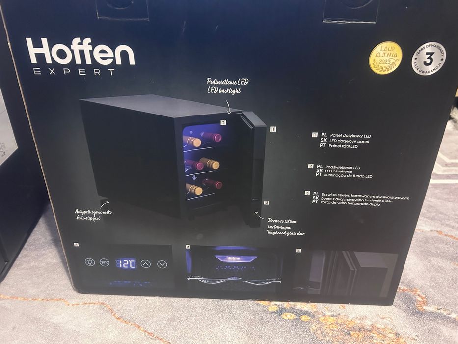 Lodówka na wino hoffen nowa