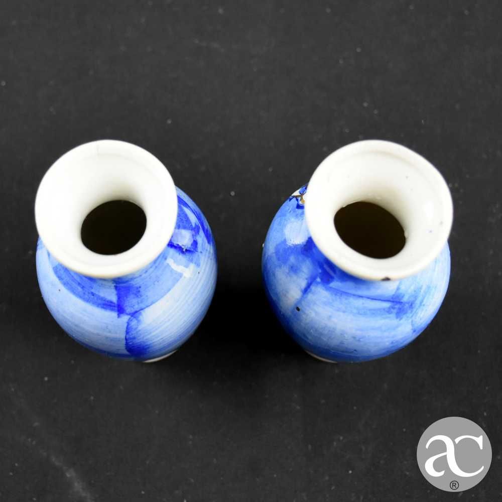 Par pequenas jarras, Porcelana da China, Decoração Flor de Amendoeira