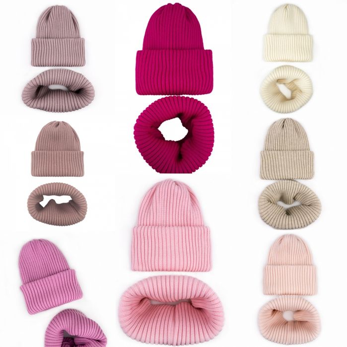 Шапка і хомут дитячий для дівчинки жіночий