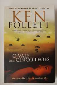Livro -  O vale dos cinco leões - Ken Follet