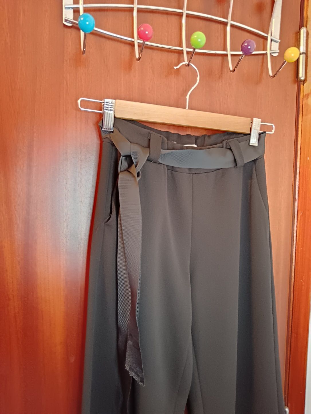 Calças de tecido