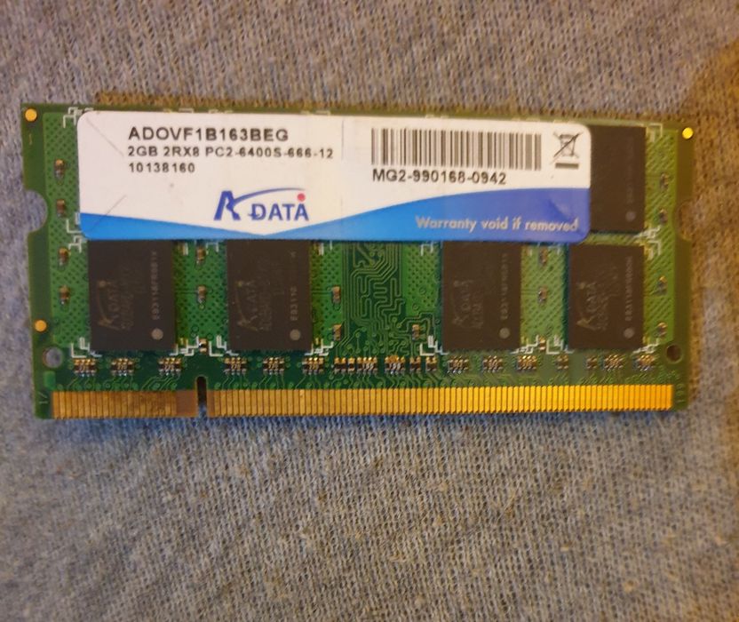 2x 2GB RAM DDR2 PC2-6400 A-DATA – Używane, sprawne, idealne do starszy