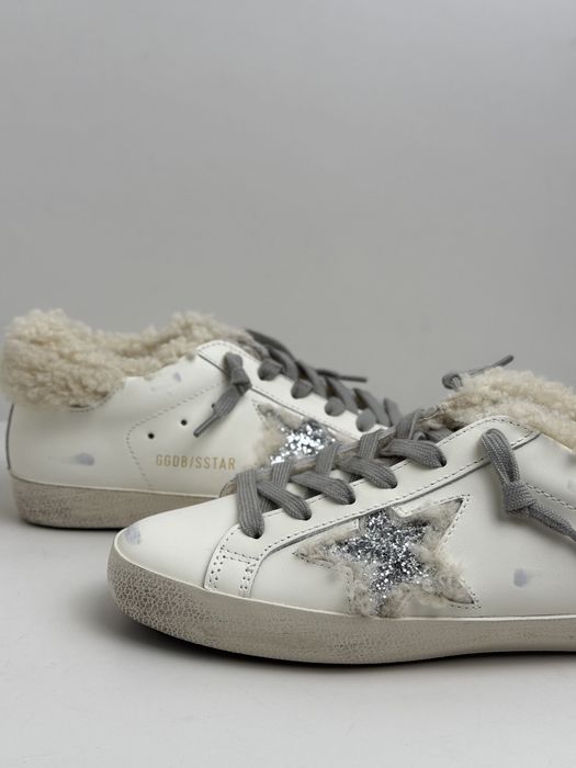 кеди кросівки жіночі ggdb golden goose голден гус білі  шкіряні