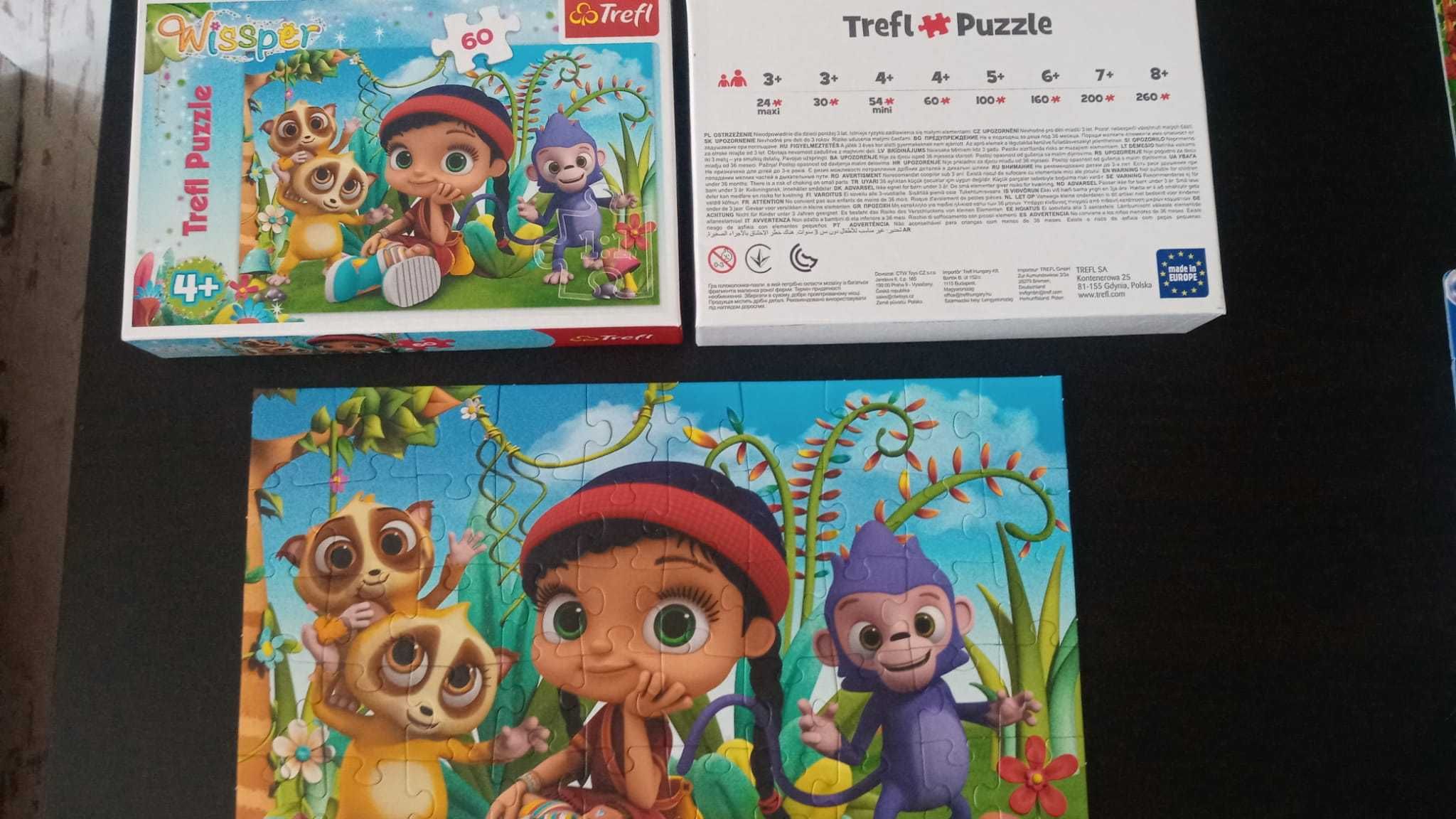 trefl puzzle 32x22 cm,  wissper 60 szt